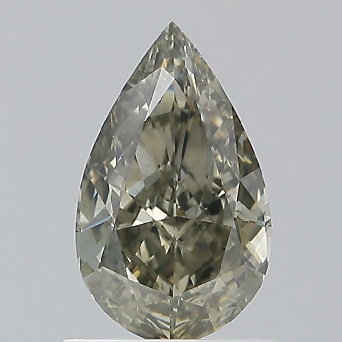 Pear Fancy Dark Greenish Gray Natural Diamond 1.03ct VS2 loose diamond
