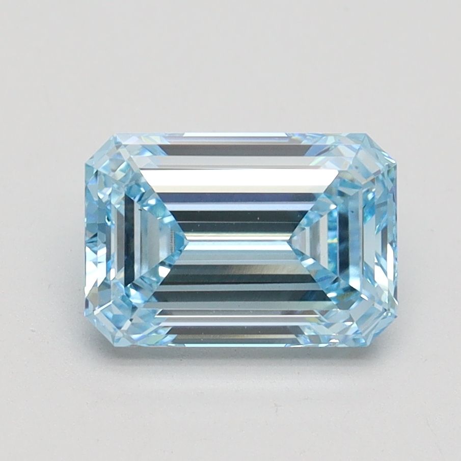 Emerald Fancy Intense Blue Lab-grown Diamond 1.63ct VS1 loose diamond