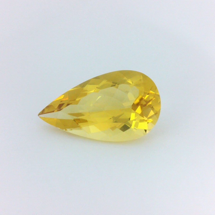Pear Yellow Heliodor 2.96ct loose gemstone