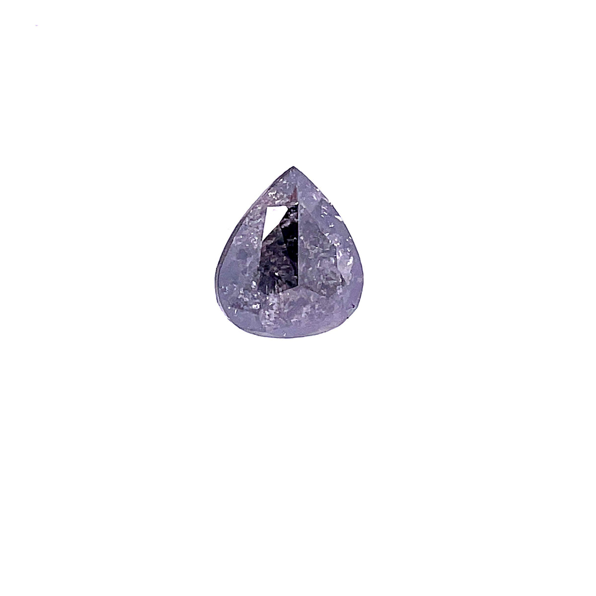 Pear Salt And Pepper Natural Diamond 3ct loose diamond