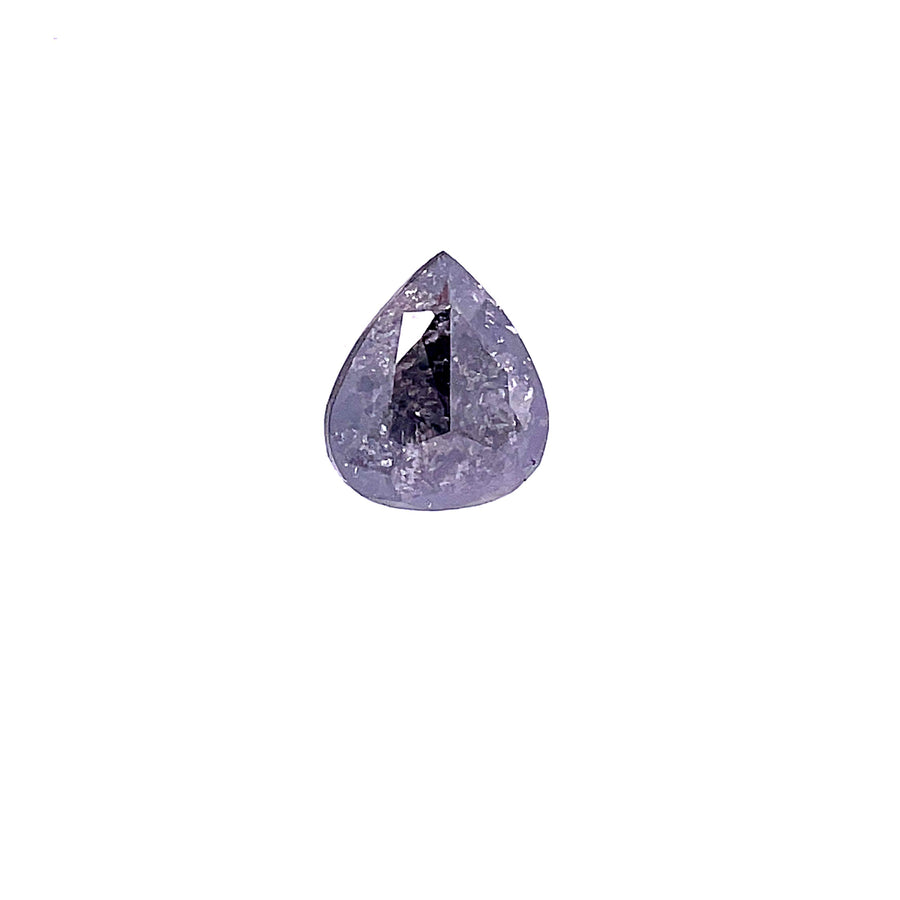 Pear Salt And Pepper Natural Diamond 3ct loose diamond