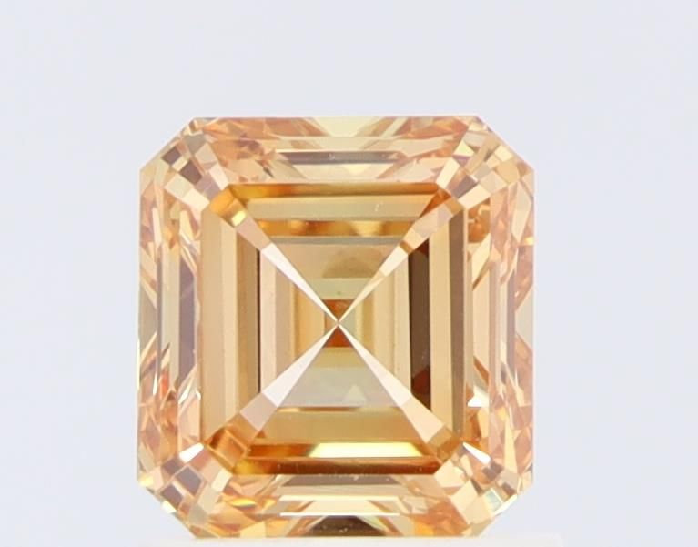 Asscher Fancy Orange Lab-grown Diamond 1.09ct VVS2 loose diamond