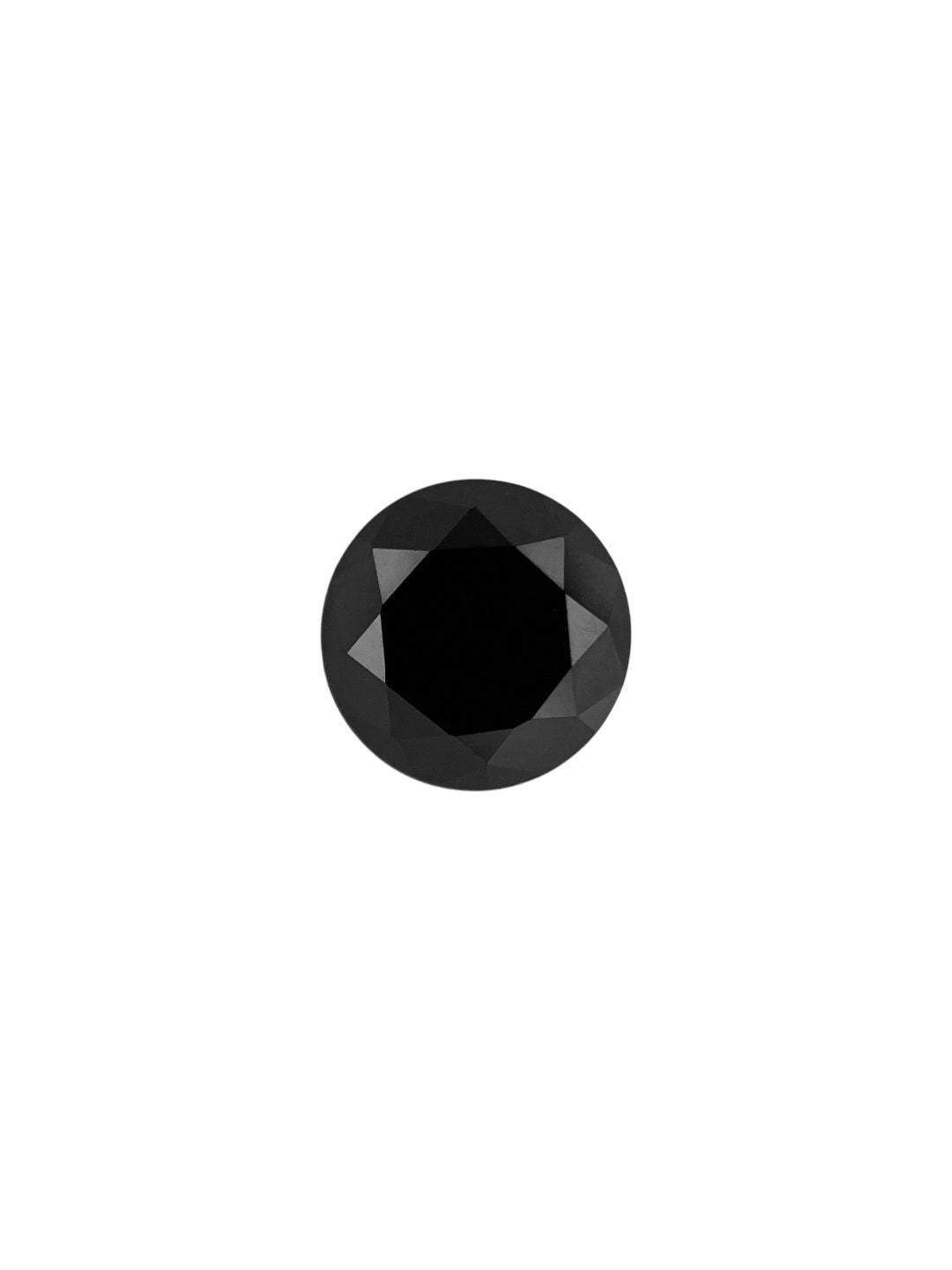 Round Fancy Black Natural Diamond 0.22ct VVS2 loose diamond