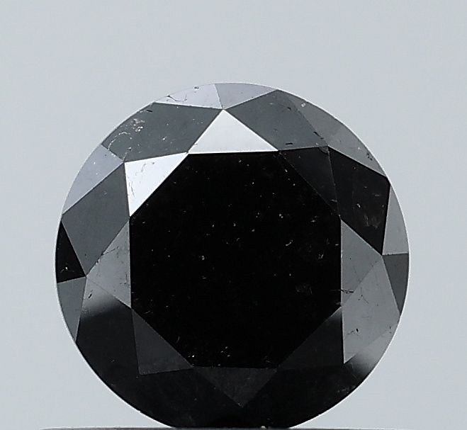 Round Fancy Black Natural Diamond 0.6ct VS1 loose diamond