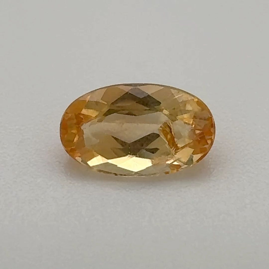 Oval Orange Topaz 0.885ct loose gemstone