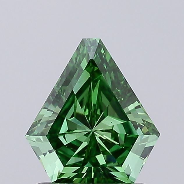 Shield Fancy Vivid Green Lab-grown Diamond 1.04ct VS1 loose diamond