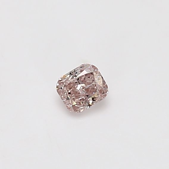 Cushion Fancy Orangey Pink Natural Diamond 0.14ct loose diamond
