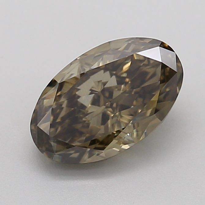 Oval Fancy Deep Black Lab-grown Diamond 2ct VS1 loose diamond