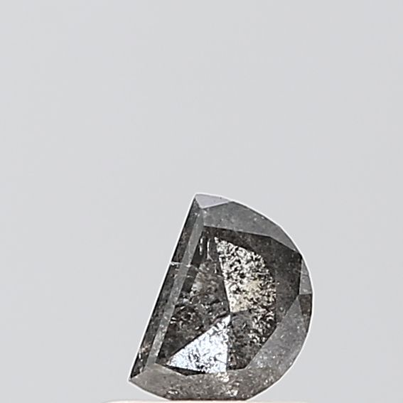 Half Moon Salt And Pepper Natural Diamond 0.45ct VS1 loose diamond