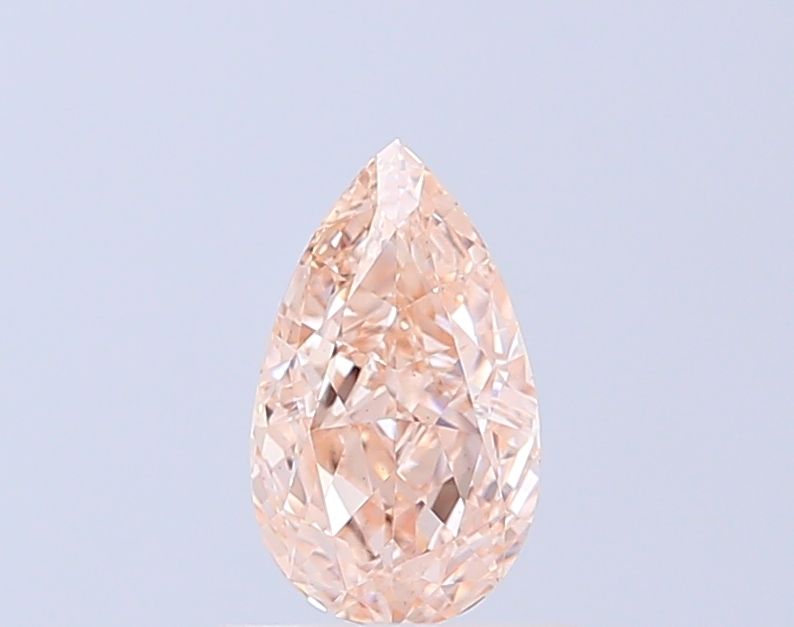 Pear Fancy Pinkish Brown Lab-grown Diamond 1ct VS1 loose diamond