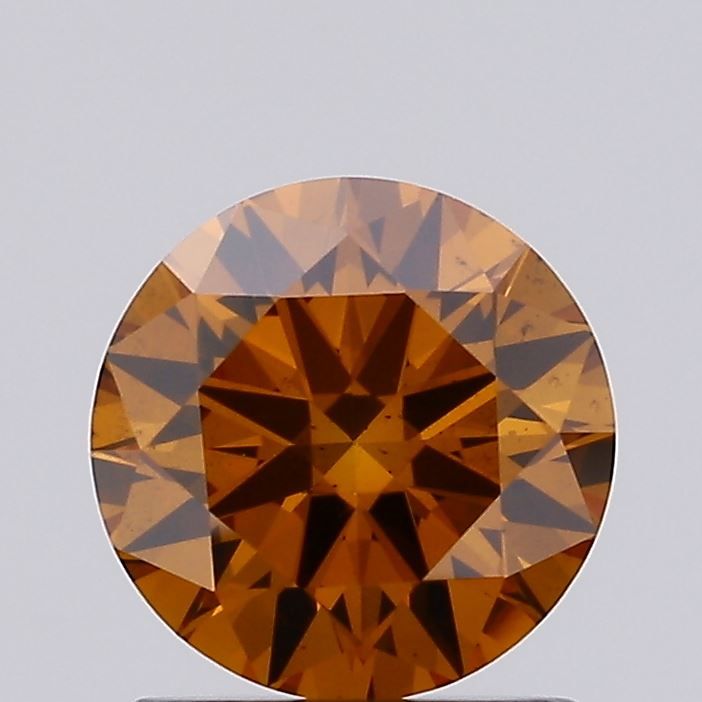 Round Fancy Vivid Orange Lab-grown Diamond 1.06ct VS2 loose diamond