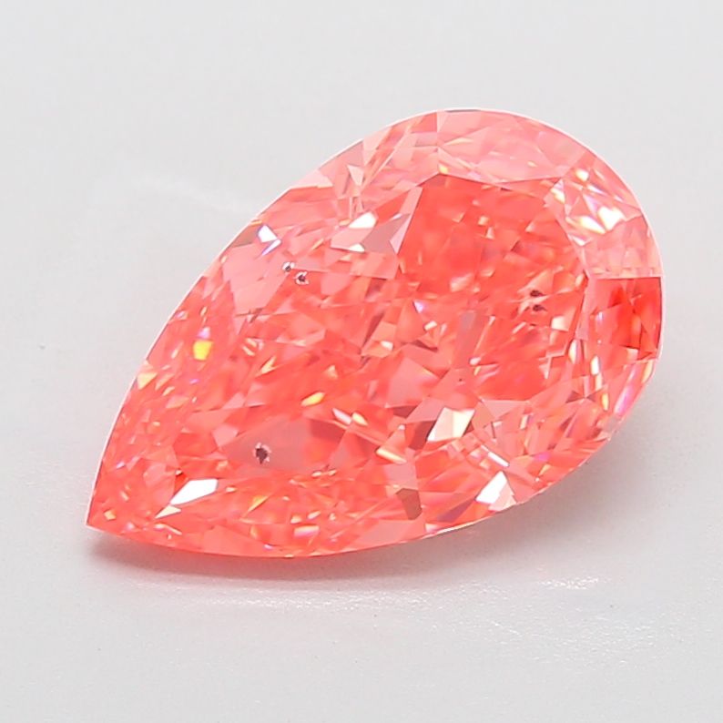 Pear Fancy Vivid Pink Lab-grown Diamond 5.03ct VS2 loose diamond