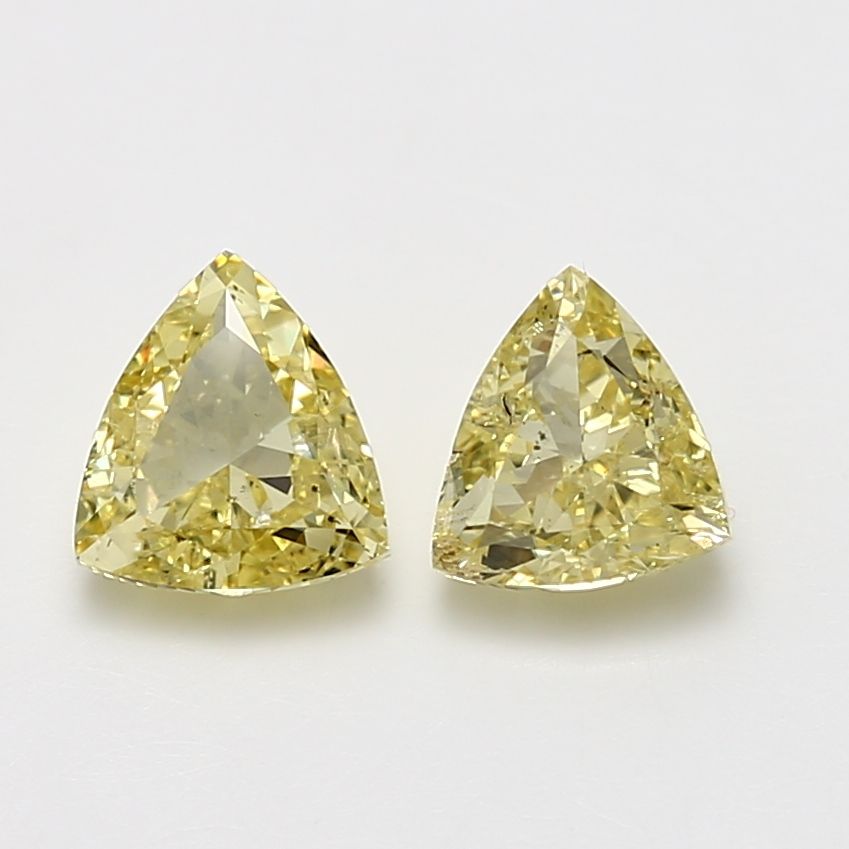 Triangular Fancy Yellow Natural Diamond 1.01ct I1 loose diamond