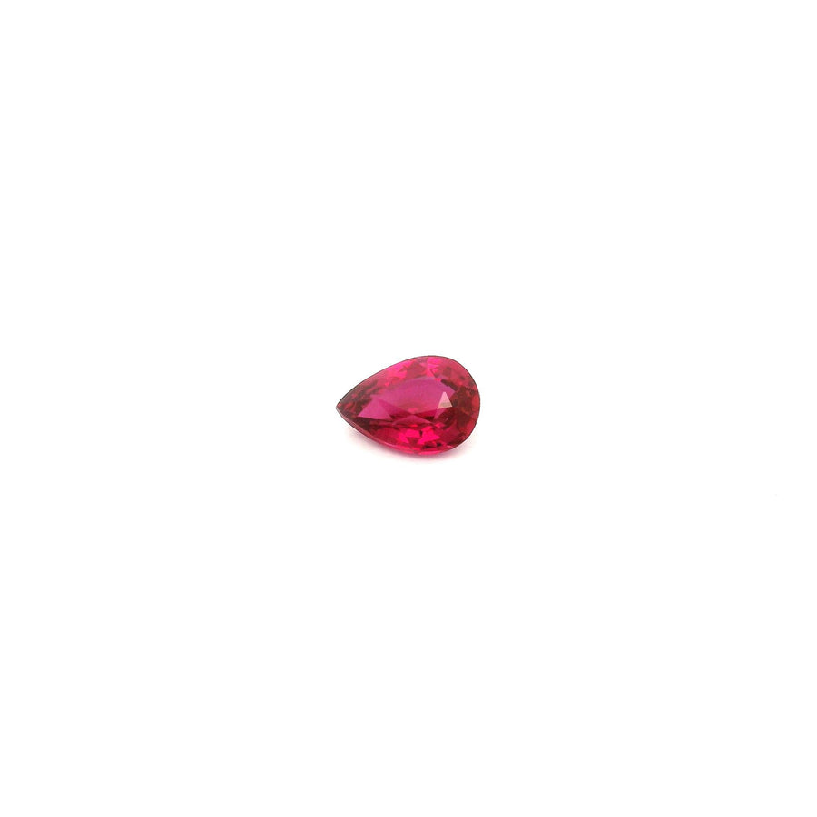 Pear Red Ruby 0.32ct loose gemstone