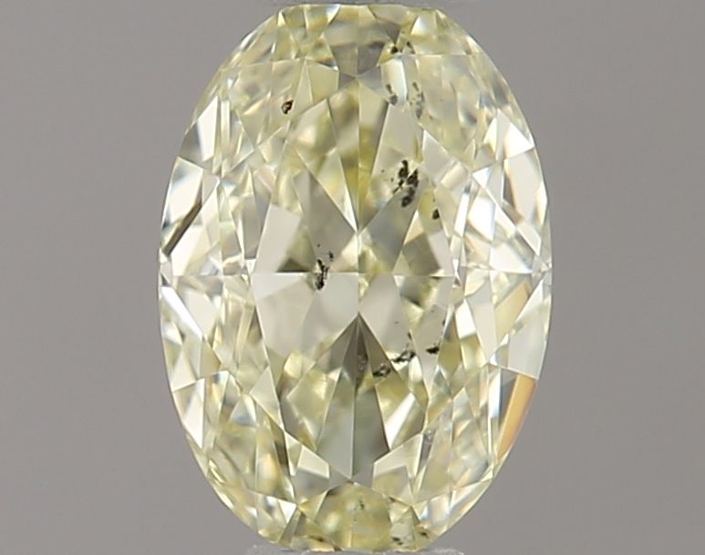 Oval Fancy Light Yellow Natural Diamond 0.41ct SI1 loose diamond