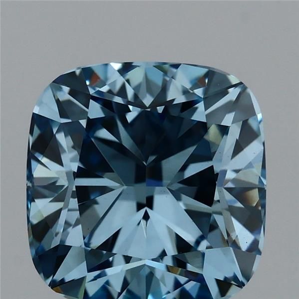 Cushion Fancy Vivid Blue Lab-grown Diamond 2.07ct VS1 loose diamond