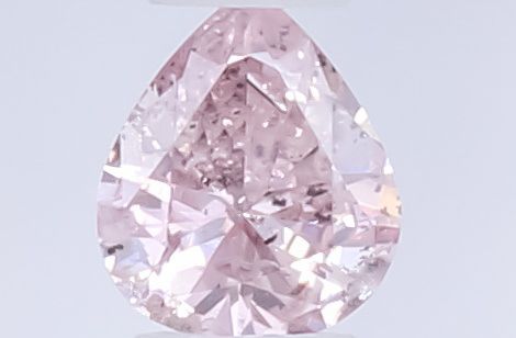 Pear Fancy Brownish Purplish Pink Natural Diamond 0.12ct loose diamond