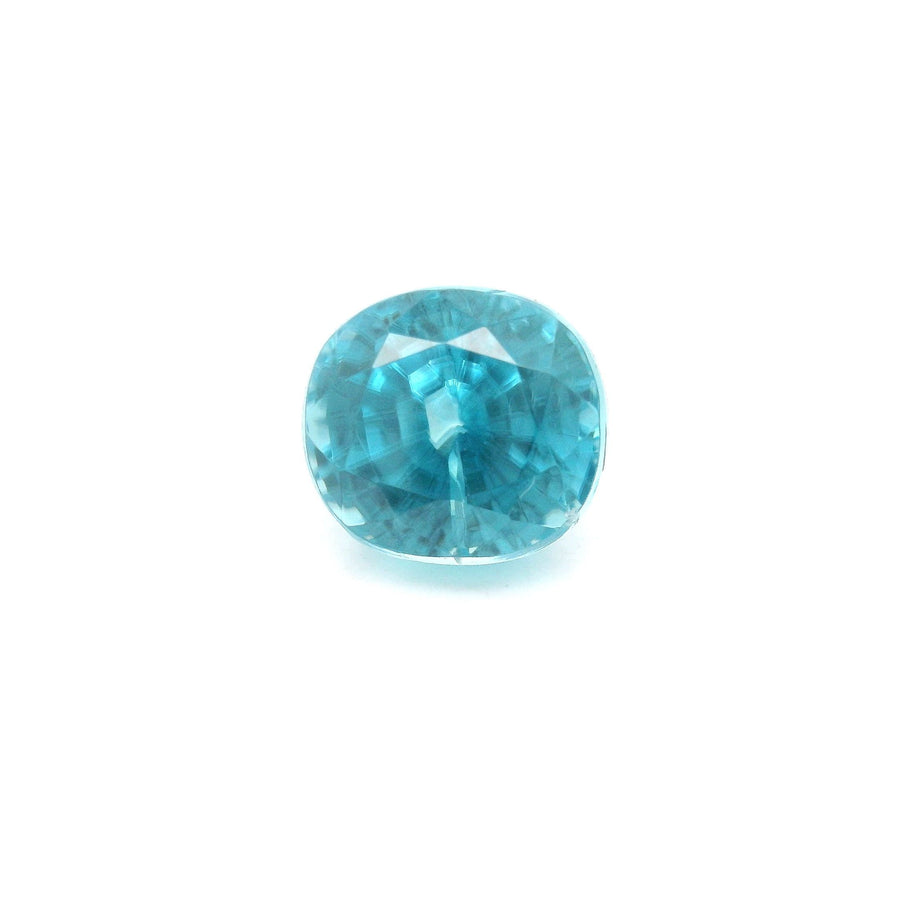 Cushion Blue Zircon 4.86ct loose gemstone