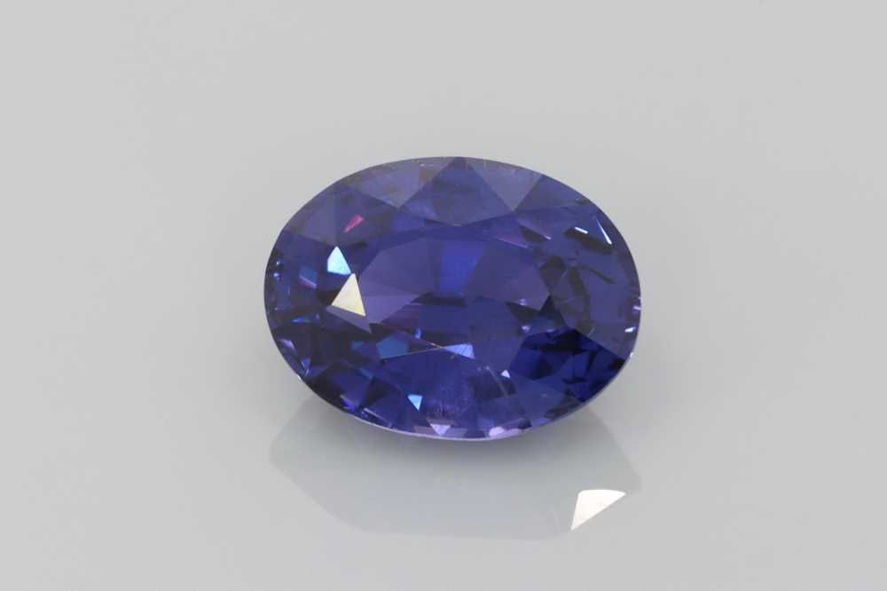 Oval Purple Sapphire 2.58ct loose gemstone