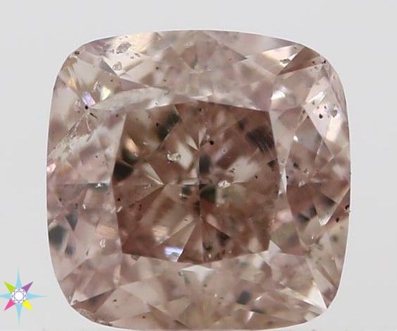 Cushion Fancy Brownish Pink Natural Diamond 0.54ct I1 loose diamond