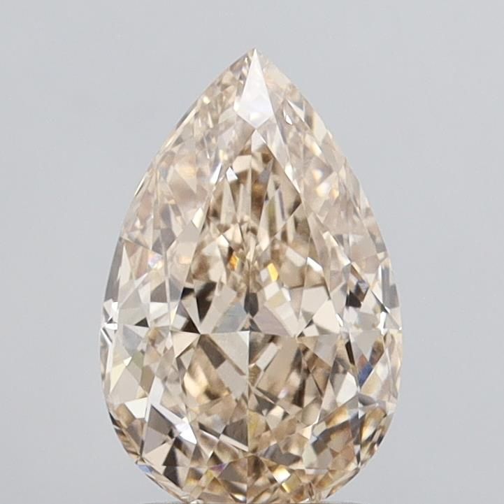 Pear Fancy Brown Lab-grown Diamond 1.88ct VS2 loose diamond