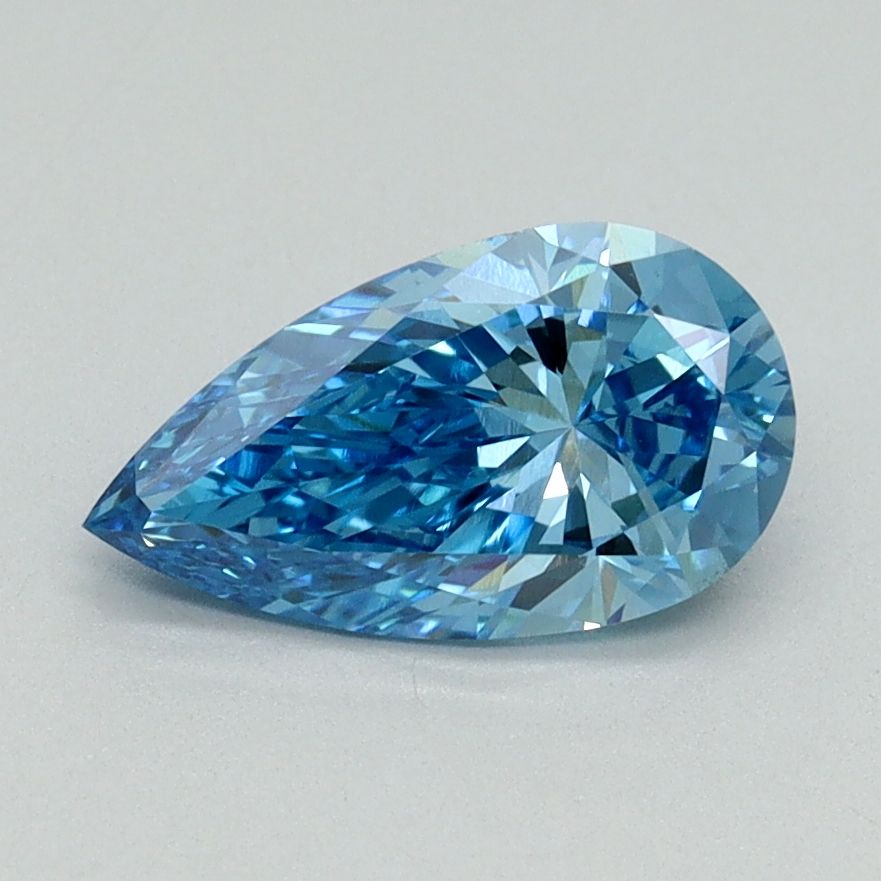 Pear Fancy Vivid Blue Lab-grown Diamond 1.08ct VS1 loose diamond