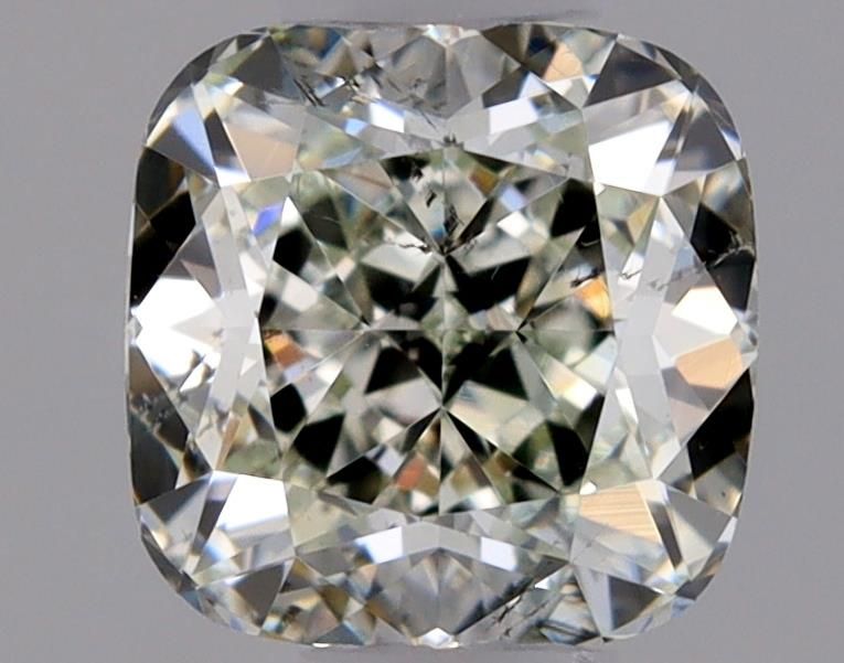 Cushion Fancy Light Gray Green Natural Diamond 0.45ct SI1 loose diamond