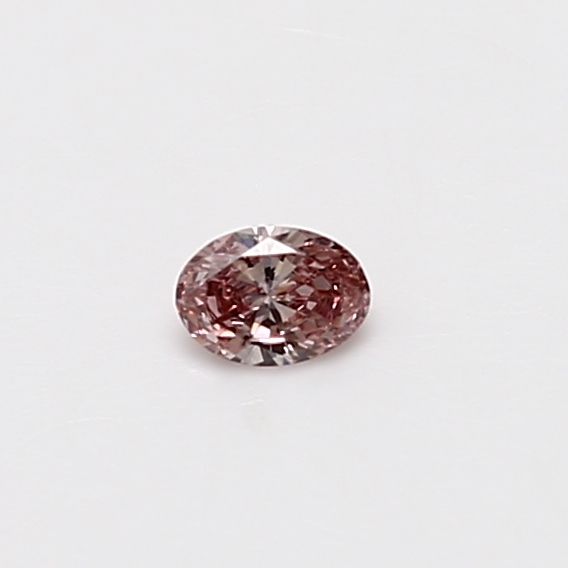 Oval Fancy Intense Pink Natural Diamond 0.1ct loose diamond