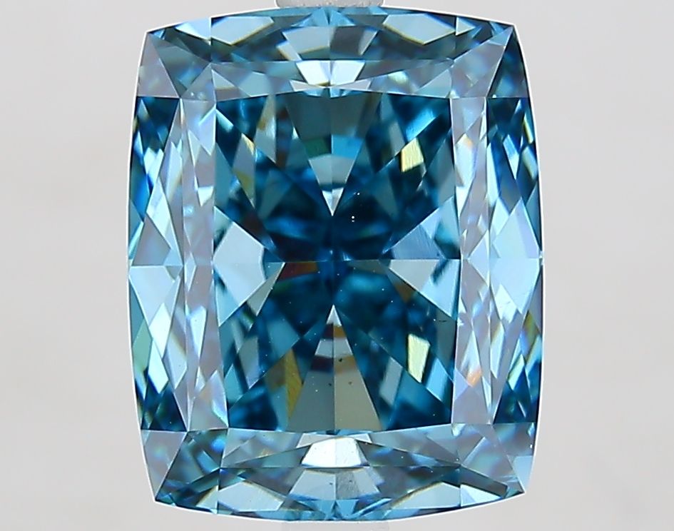 Cushion Fancy Vivid Blue Lab-grown Diamond 5.1ct VS2 loose diamond