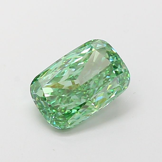 Cushion Fancy Vivid Green Lab-grown Diamond 1.51ct VVS2 loose diamond