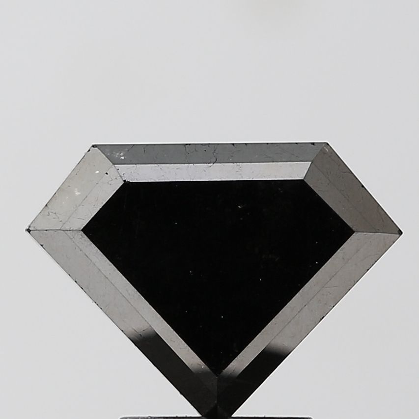 Trilliant Black Natural Diamond 2.32ct VS1 loose diamond