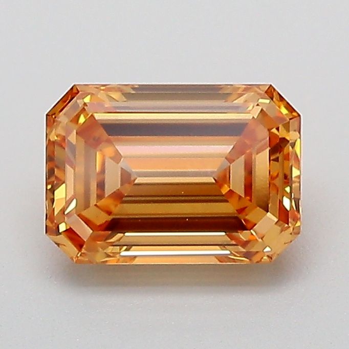 Emerald Fancy Light Yellowish Brown Lab-grown Diamond 1.08ct VS1 loose diamond