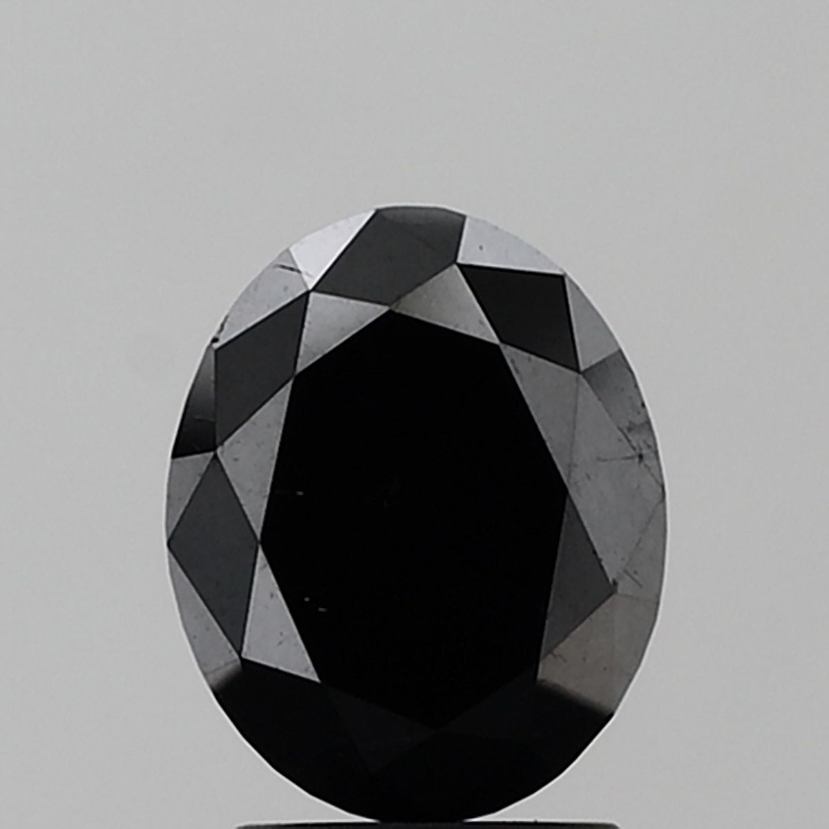 Oval Black Natural Diamond 3.31ct VVS2 loose diamond