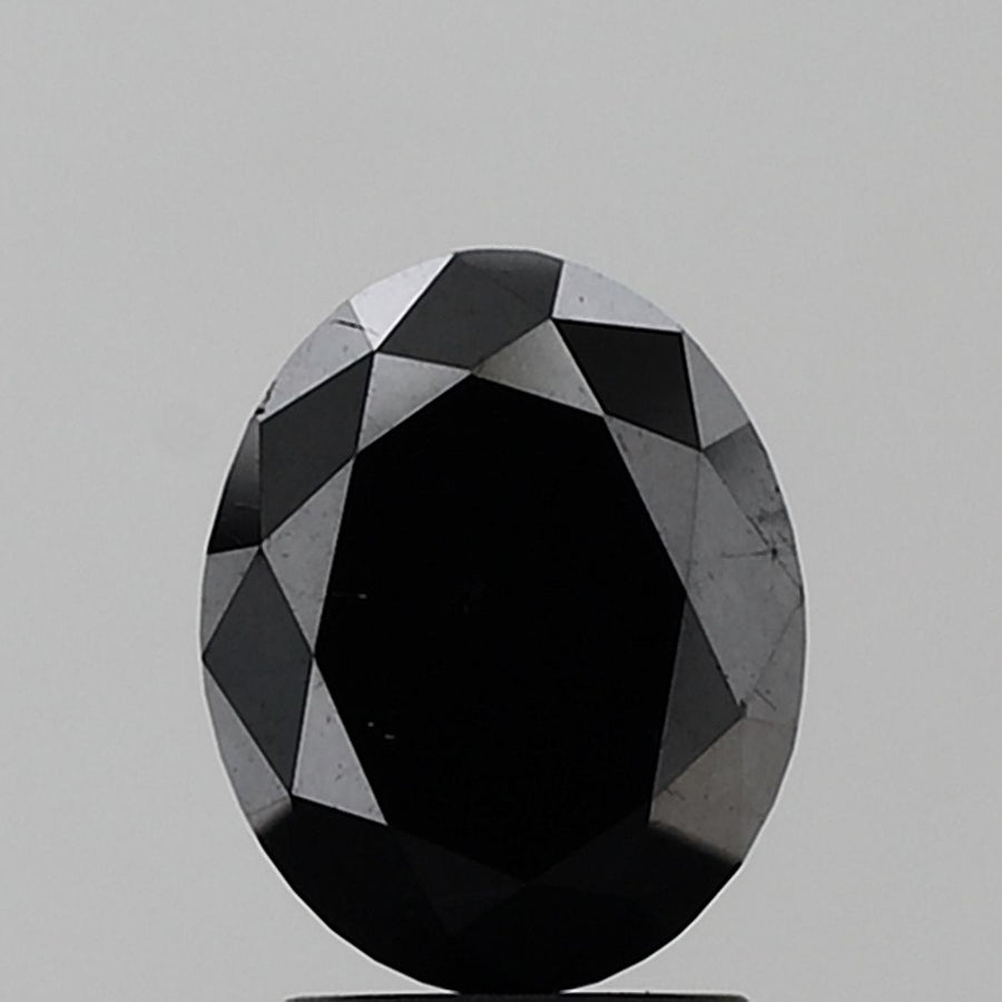 Oval Black Natural Diamond 3.31ct VVS2 loose diamond