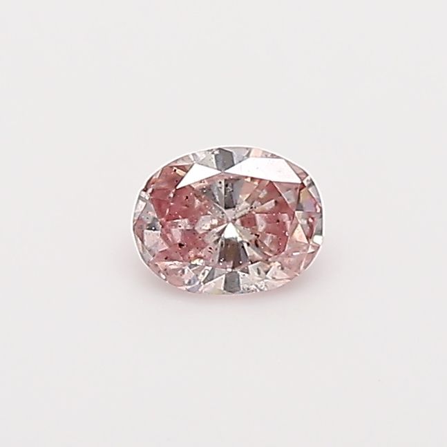 Oval Fancy Intense Pink Natural Diamond 0.14ct loose diamond