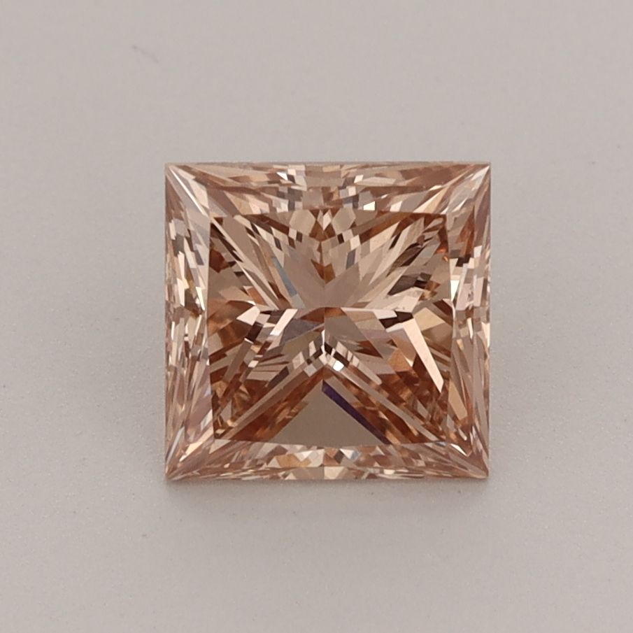 Princess Fancy Light Brown Lab-grown Diamond 1.5ct VS2 loose diamond