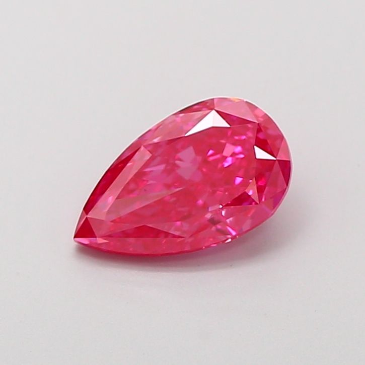 Pear Fancy Vivid Pink Lab-grown Diamond 0.4ct VS1 loose diamond