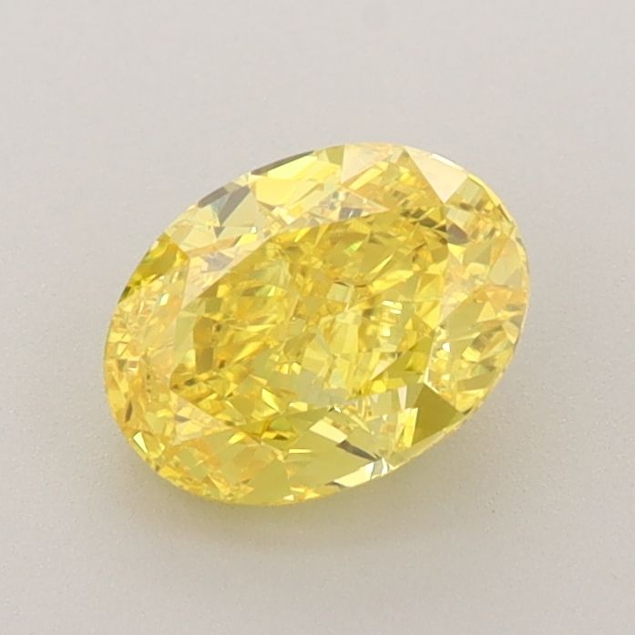 Oval Fancy Vivid Yellow Lab-grown Diamond 1.03ct VVS1 loose diamond