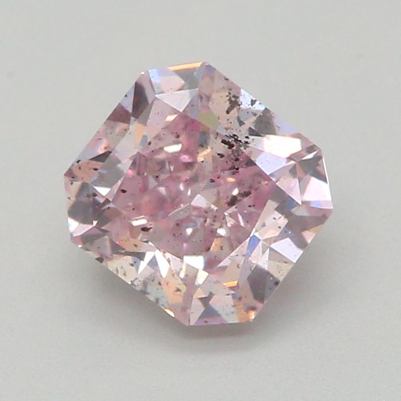 Radiant Fancy Brownish Purplish Pink Natural Diamond 0.63ct I1 loose diamond