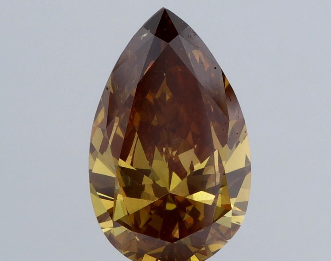 Pear Brown Lab-grown Diamond 1.91ct VS2 loose diamond
