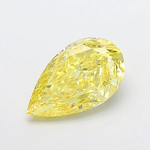 Pear Fancy Intense Yellow Lab-grown Diamond 1.52ct VVS2 loose diamond