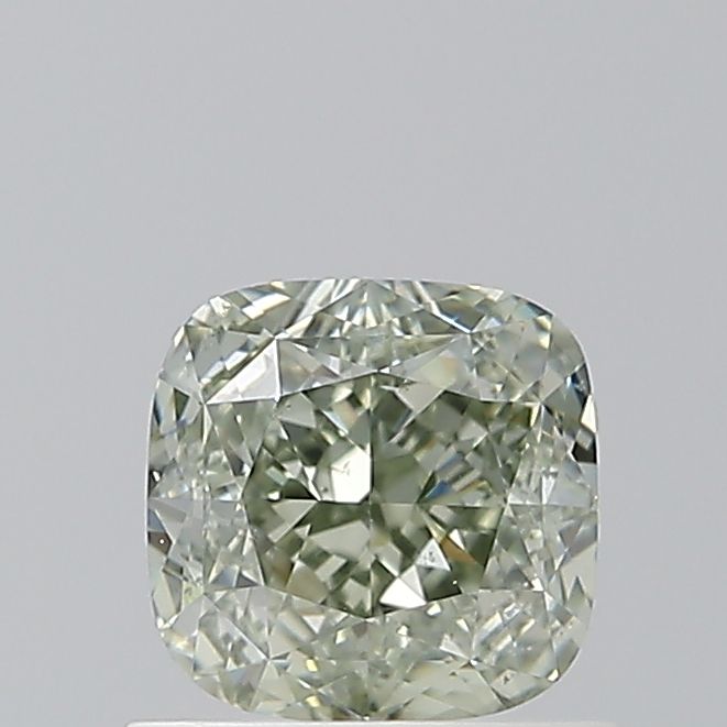 Cushion Fancy Gray Yellowish Green Natural Diamond 1.01ct SI1 loose diamond