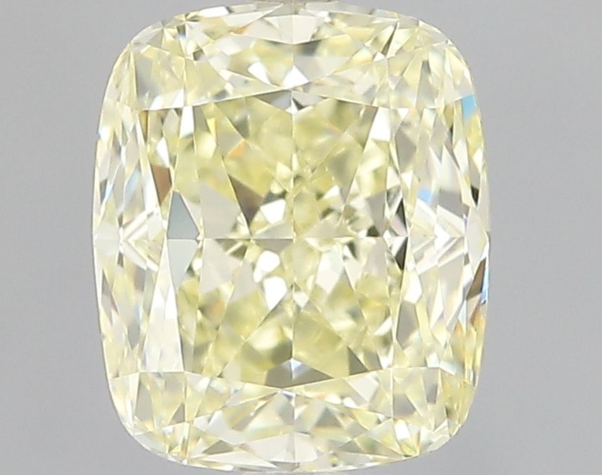 Cushion Fancy Light Yellow Natural Diamond 1.63ct VVS2 loose diamond