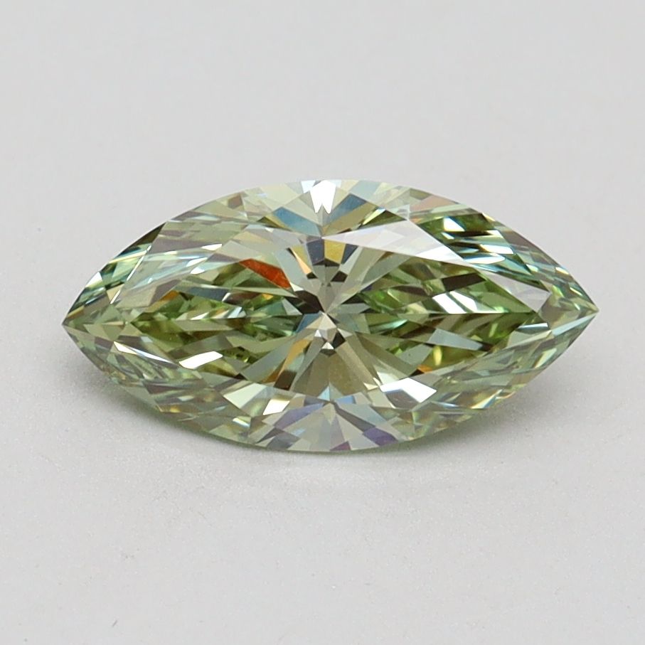 Marquise Fancy Intense Green Lab-grown Diamond 1.01ct VVS2 loose diamond