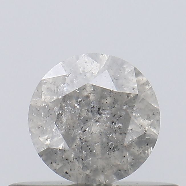 Round Salt And Pepper Natural Diamond 0.37ct I3 loose diamond
