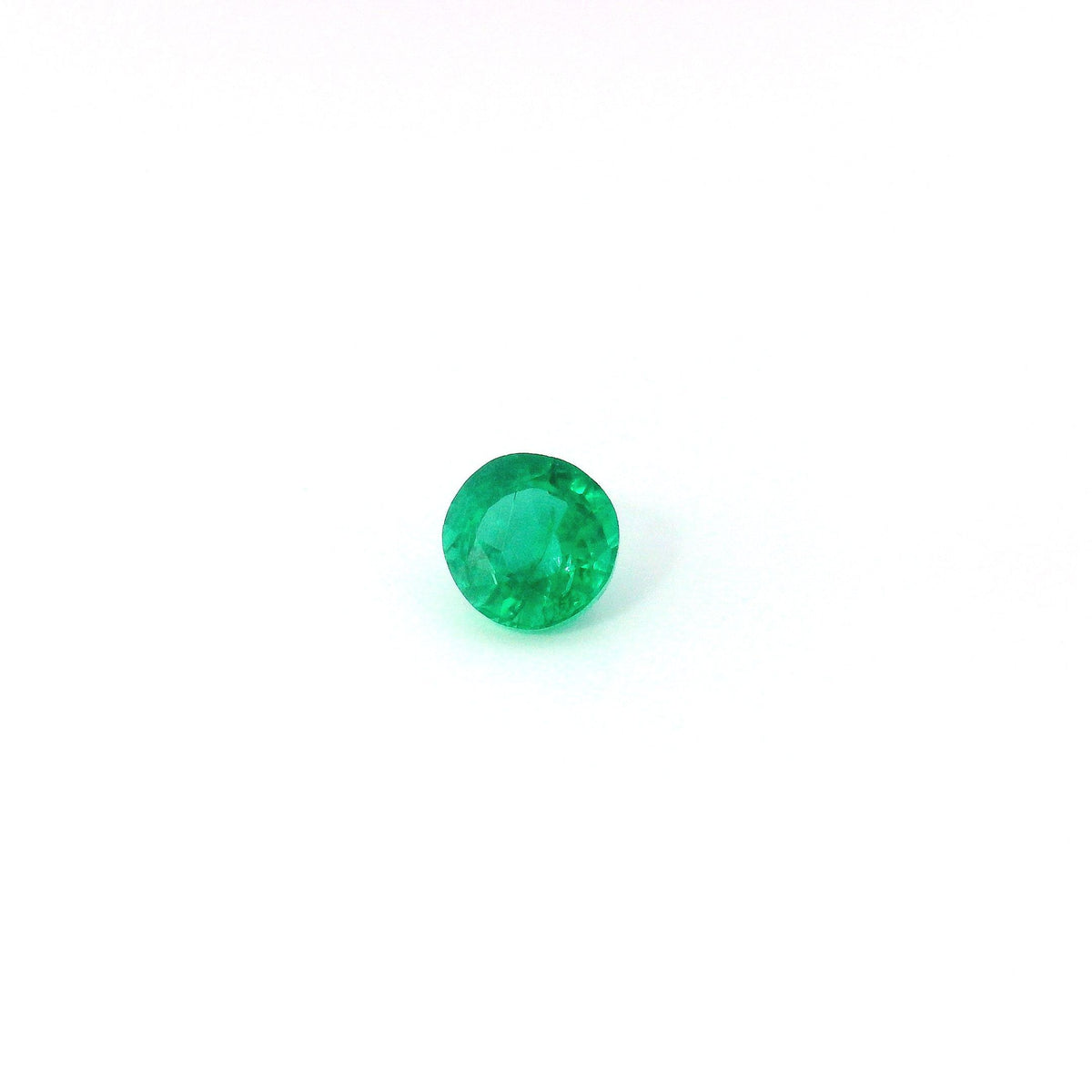 Round Green Emerald 0.29ct loose gemstone