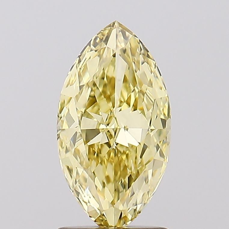 Marquise Fancy Intense Yellow Lab-grown Diamond 2.01ct VS1 loose diamond