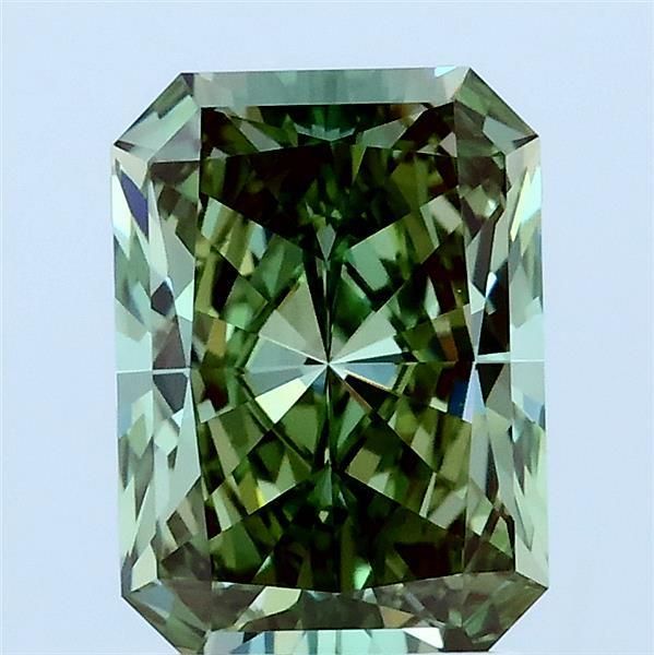 Radiant Fancy Vivid Green Lab-grown Diamond 2.02ct VVS1 loose diamond