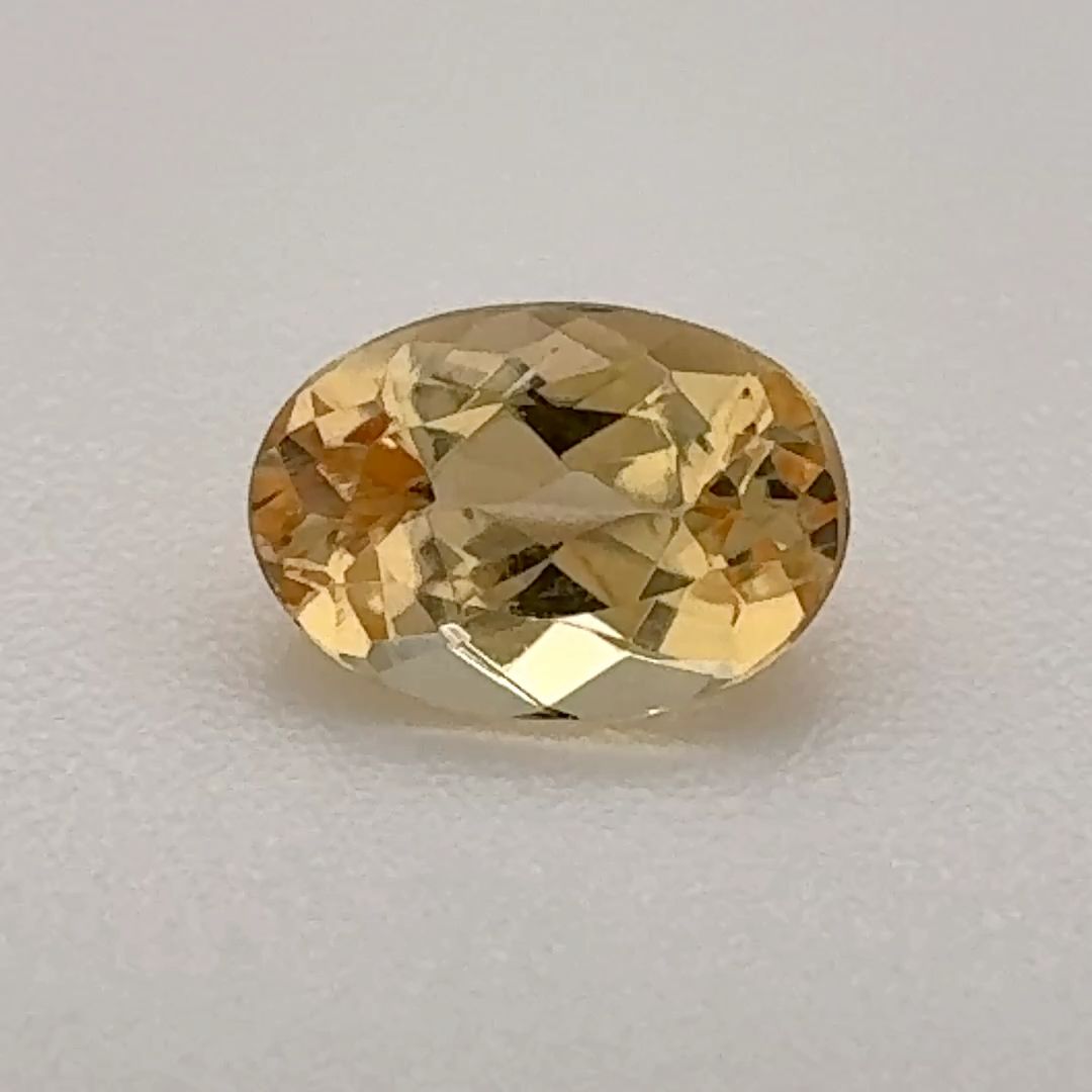 Oval Yellow Topaz 0.735ct loose gemstone