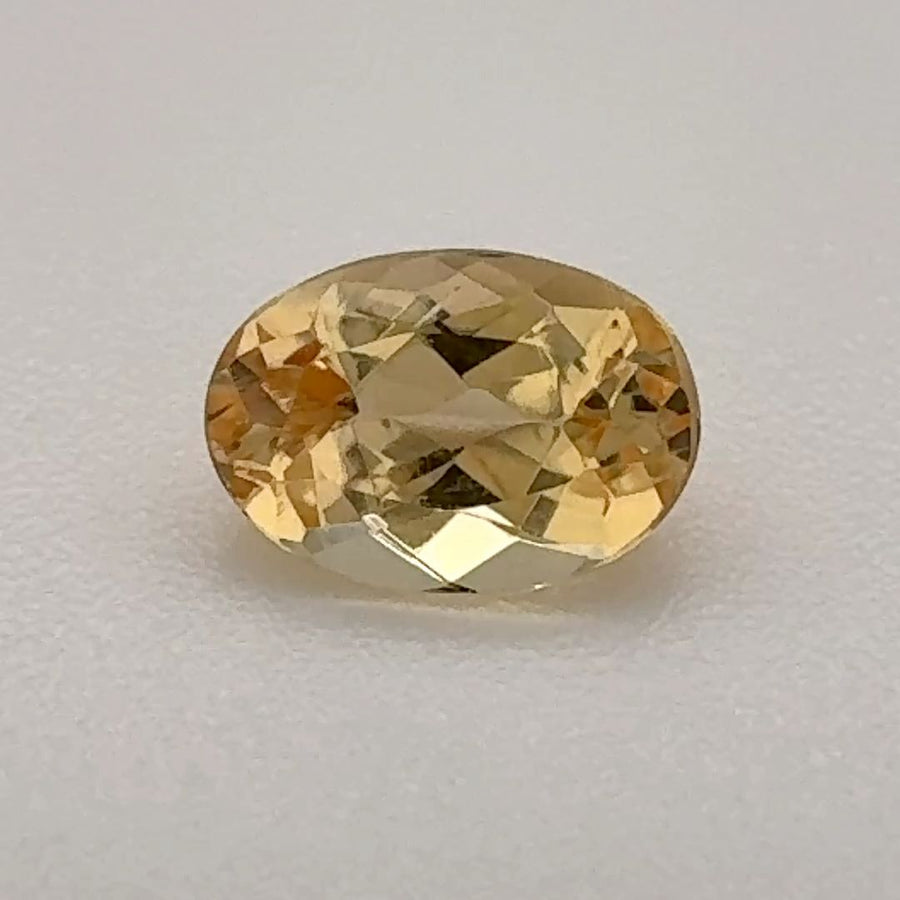 Oval Yellow Topaz 0.735ct loose gemstone